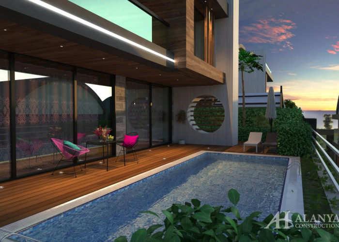 Toprak Royal Villas Kargıcak Alanya Antalya Türkiye Fotoğraf deniz manzaralı yenilenmiş bir müteahhi