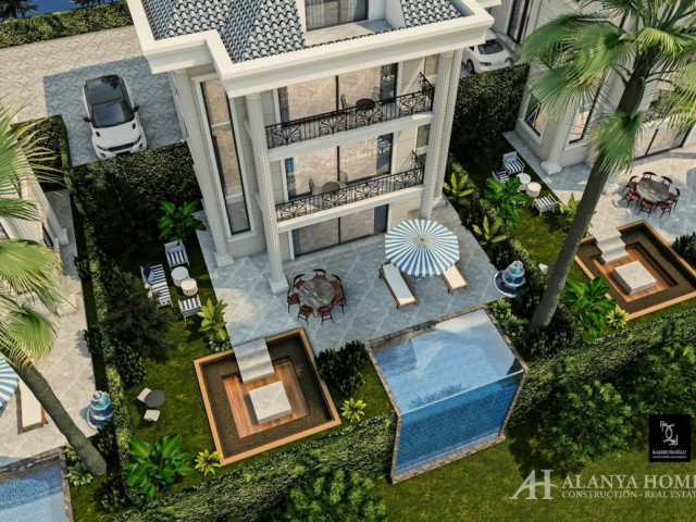 Viillas and Apartments for sale in Sun Villa Garden in Kestel Alanya antalya Turkey