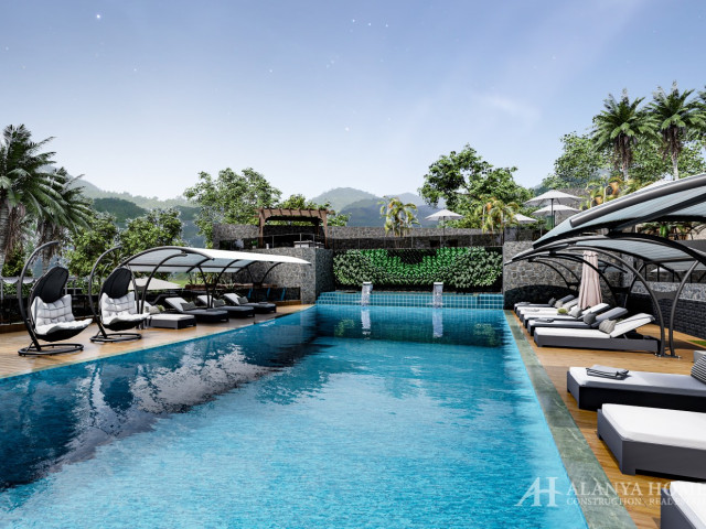 ПОКУПКА НЕДВИЖИМОСТИ В CARMEL TWINS AVSALLAR ALANYA ANTALYA ТУРЦИЯ