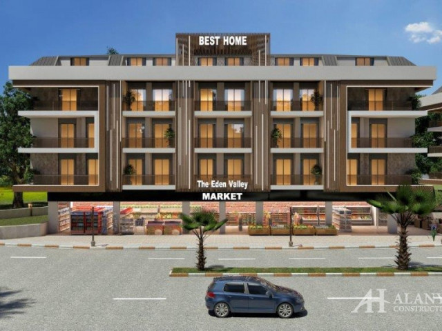 Eden Valley Oba Alanya Antalya Türkiye satın alma satılık eşyalı tek yatak odalı daire yeni bir proj