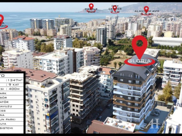 Mahmutlar Alanya Turkey furnished, one two bedroom apartment, construction company, by the sea view,